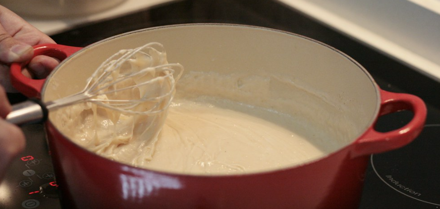 Receta de bechamel: bechamel lista
