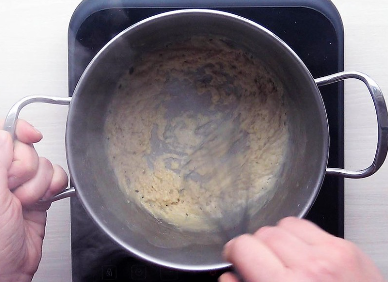 Receta de bechamel: roux