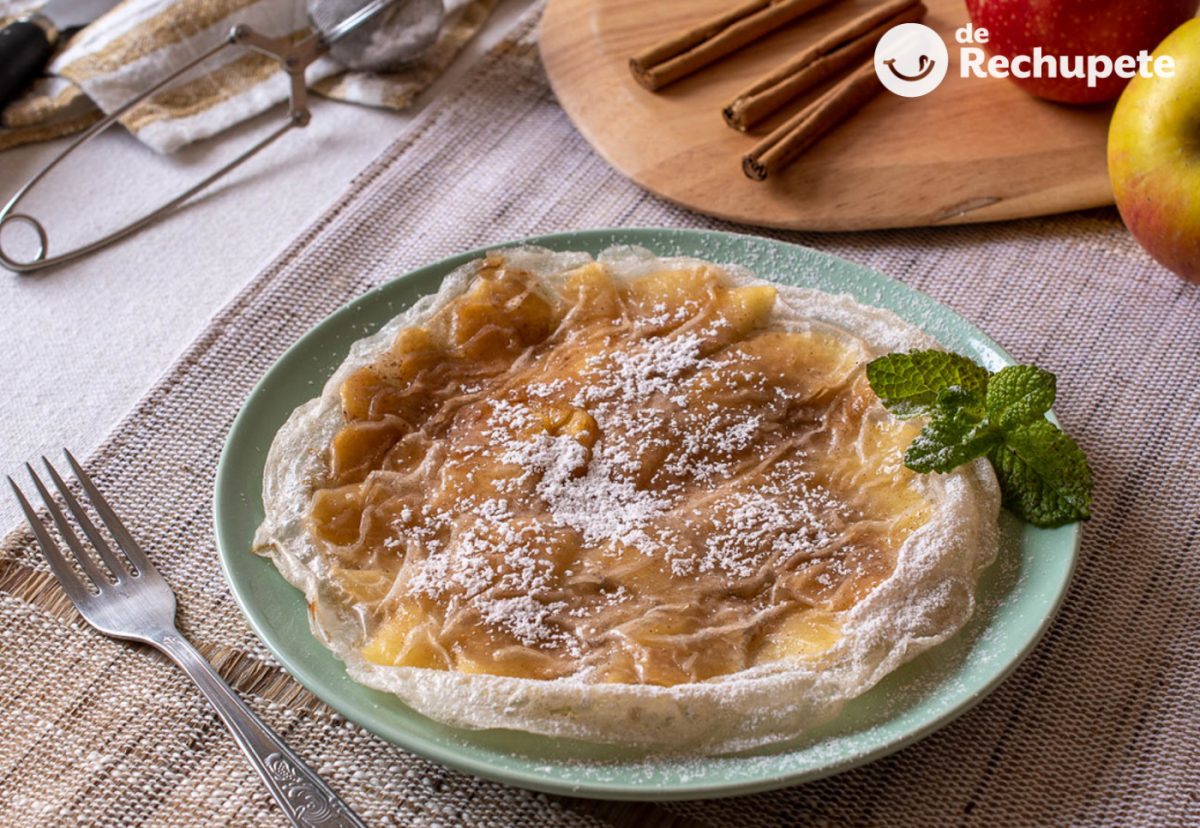 Cómo hacer pastel de manzana y papel de arroz en freidora de aire