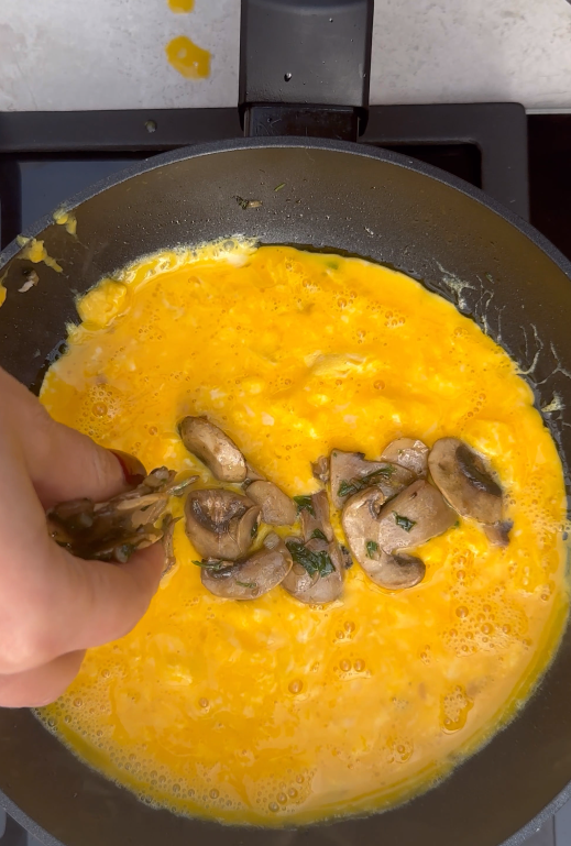 Tortilla de champiñones