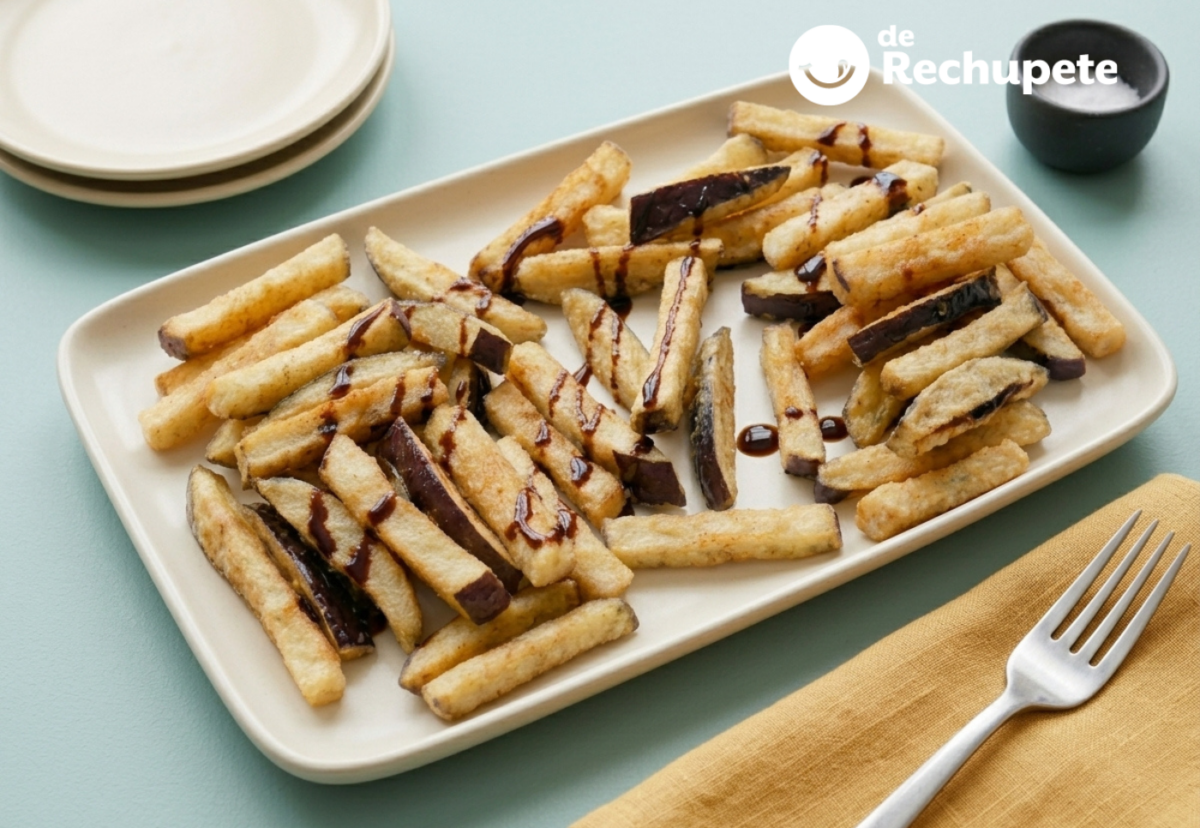 Berenjenas con miel fritas, un aperitivo crujiente y típico del sur