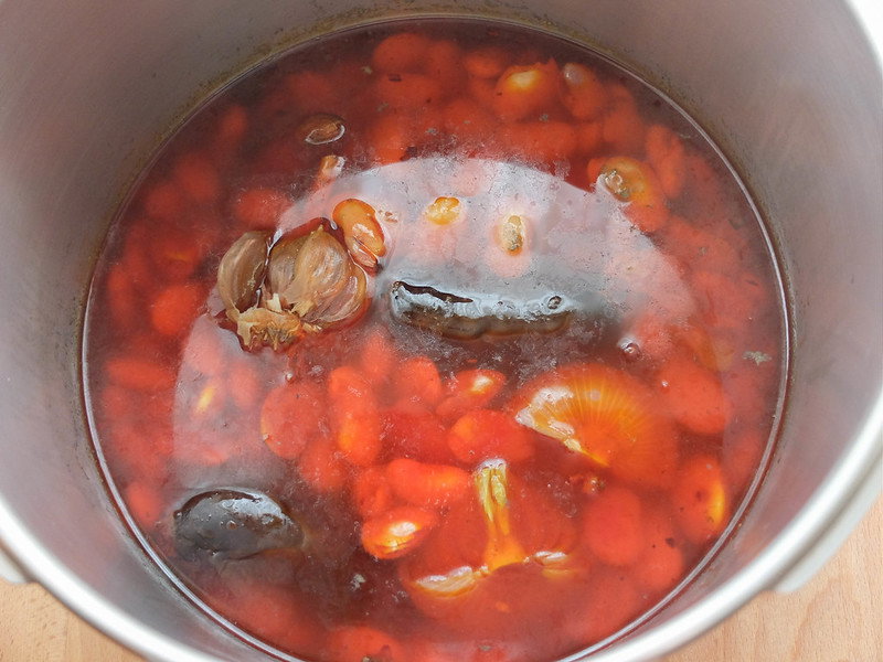 Fabada asturiana en olla express