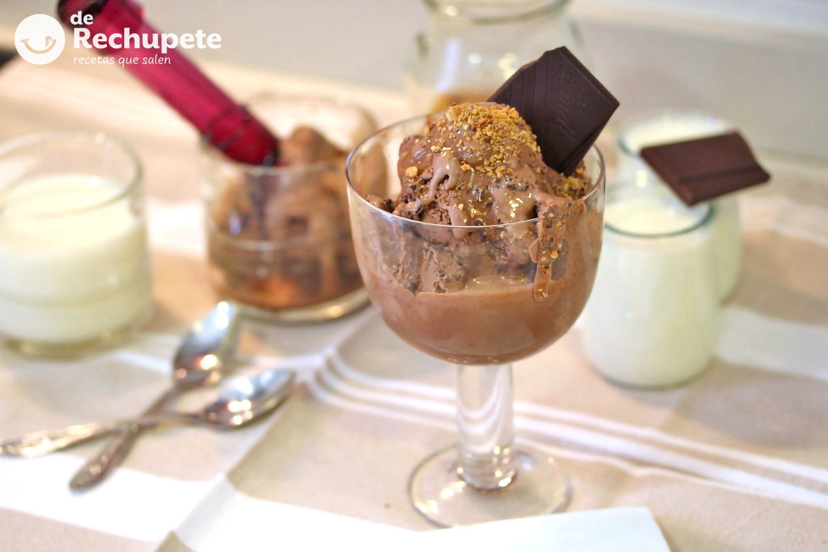 Receta de helado de chocolate casero