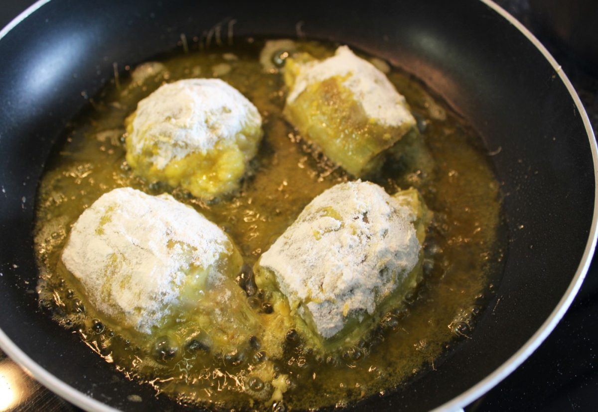 Alcachofas rebozadas en salsa