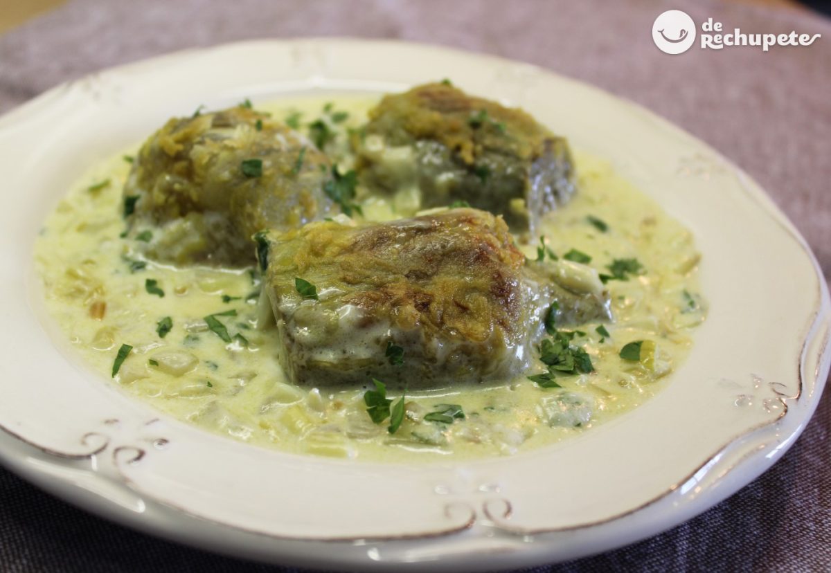 Alcachofas en salsa verde. Receta deliciosa y sencilla paso a paso
