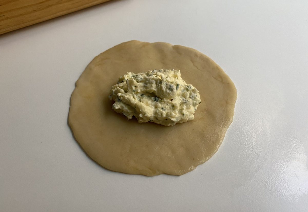 Borekas de queso y mezcla de hierbas. Empanadillas de origen turco