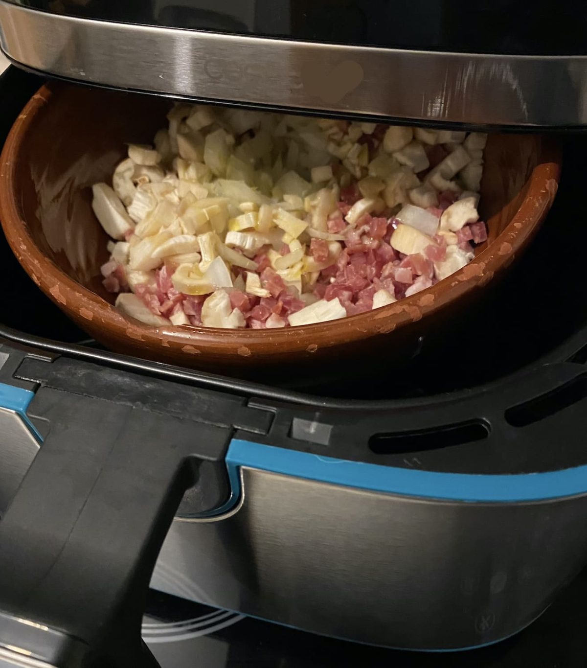 Cómo hacer champiñones rellenos en la freidora de aire (Air Fryer)