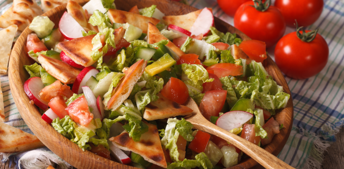 Fattush. La ensalada tradicional libanesa