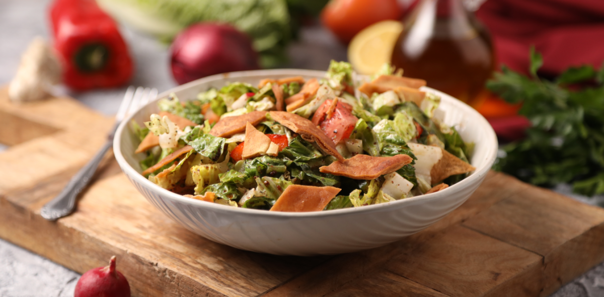 Fattush. La ensalada tradicional libanesa