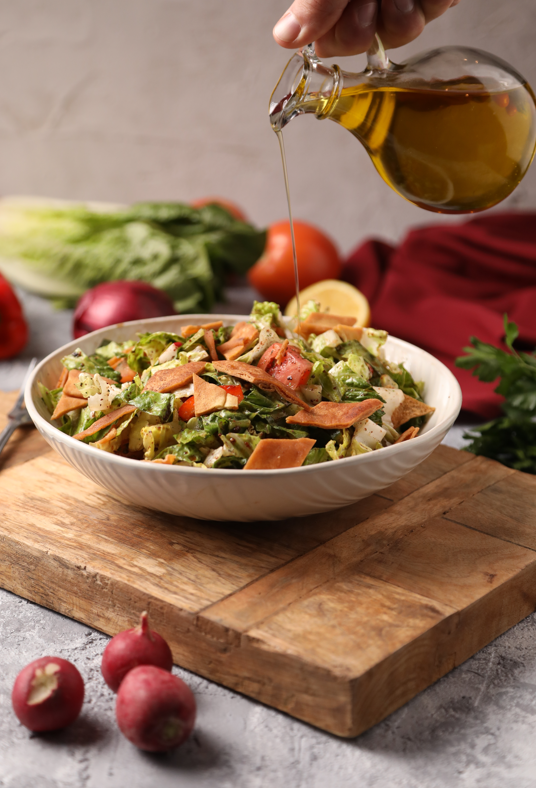 Fattush. La ensalada tradicional libanesa