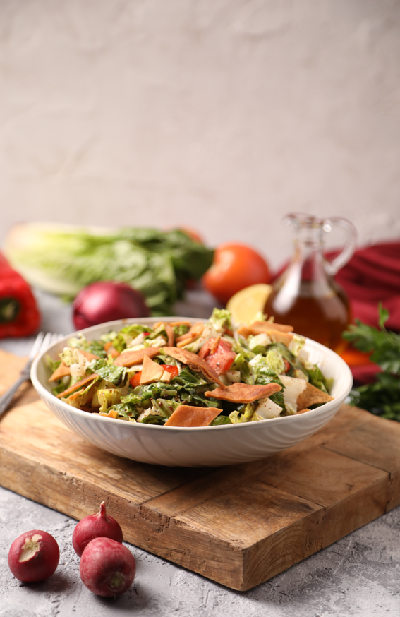 Fattush. La ensalada tradicional libanesa