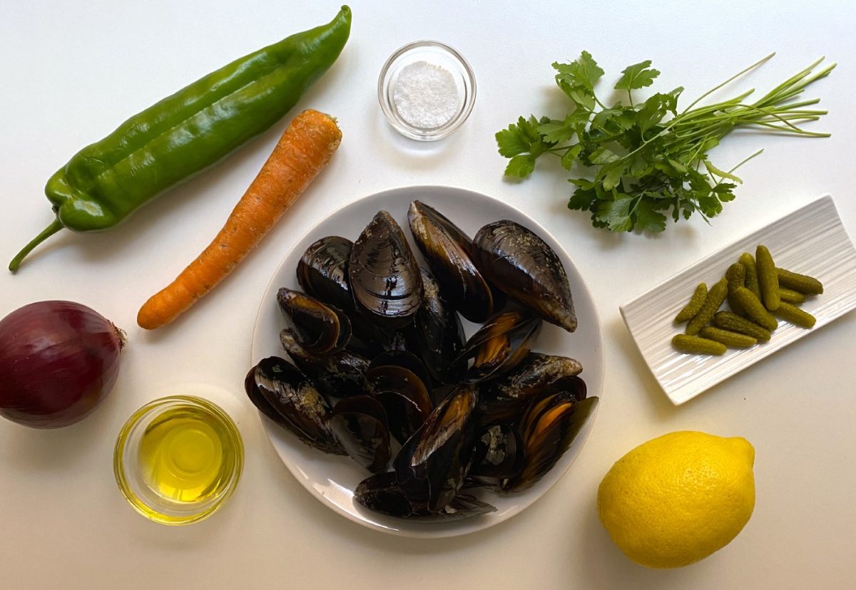Ensalada de mejillones. Un plato refrescante y rápido