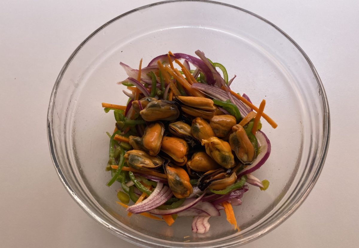 Ensalada de mejillones. Un plato refrescante y rápido