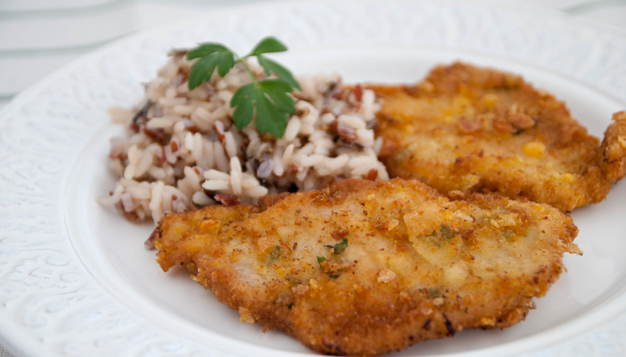 Filetes empanados crujientes
