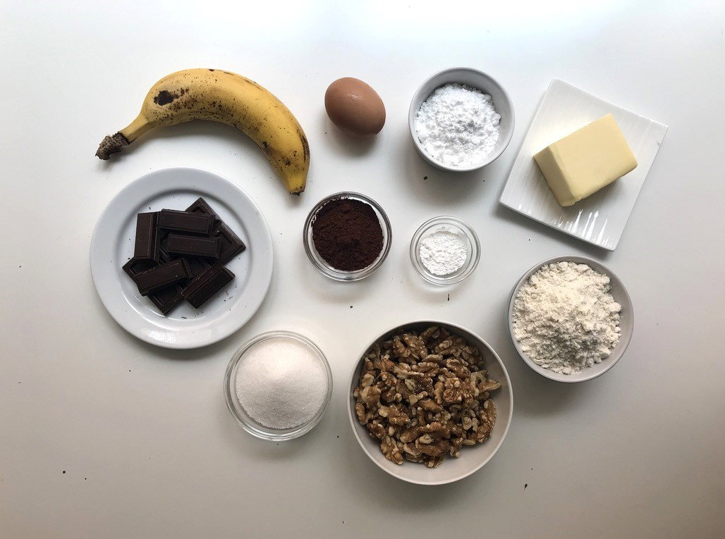Galletas de chocolate y plátano. Un dulce casero ideal para desayunos