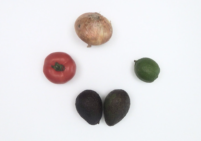 Guacamole con langostinos o camarones