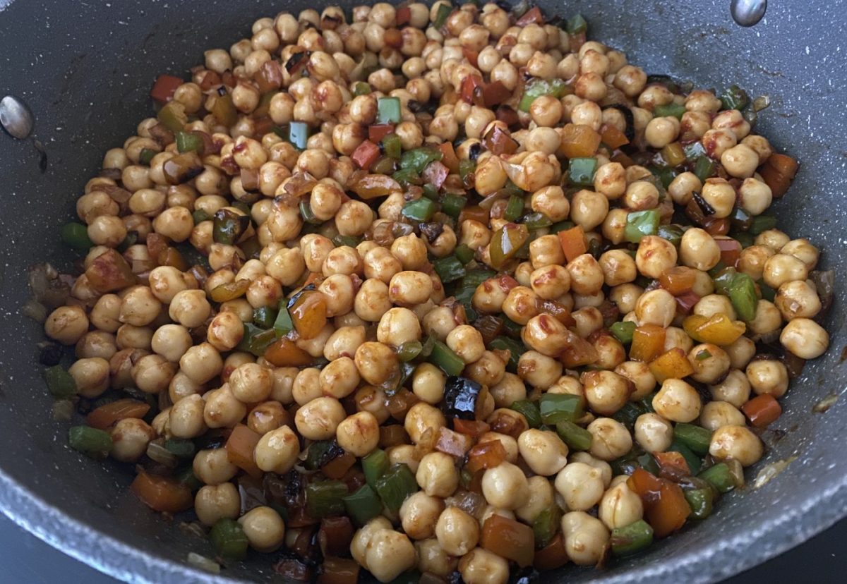 Guiso de garbanzos con pulpo. Perfecto para los días de frío