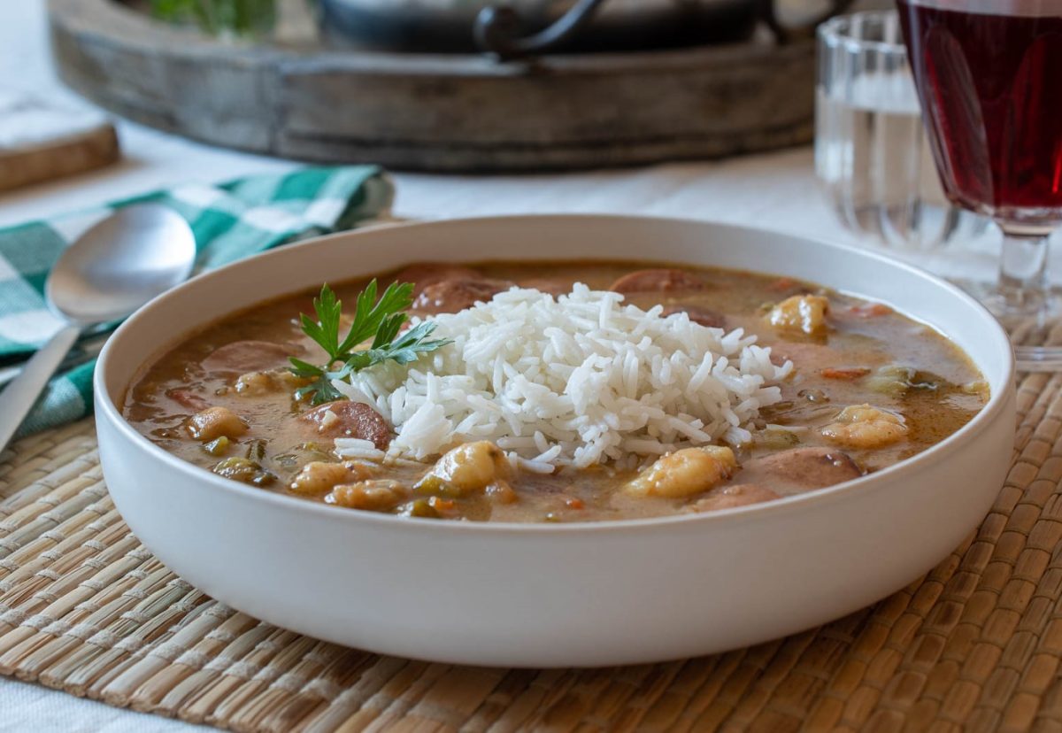 Gumbo de Nueva Orleans. Un guiso típico de Estados Unidos