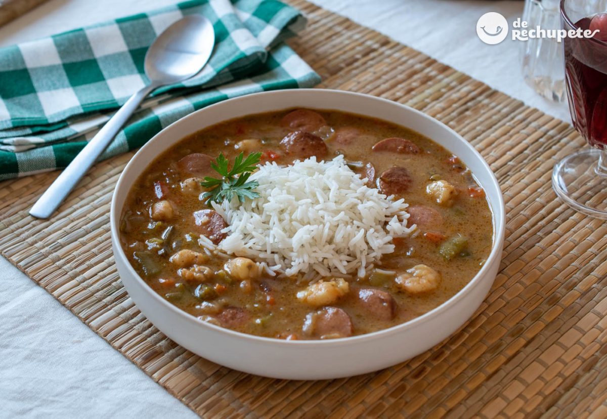 Gumbo de Nueva Orleans. Un guiso tradicional de Estados Unidos