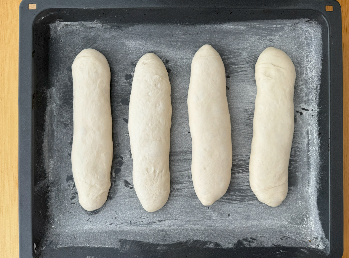 Cómo hacer pan para bocadillos