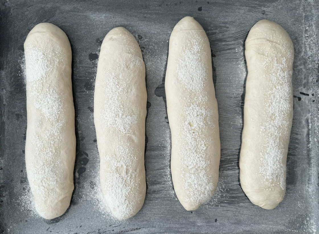 Cómo hacer pan para bocadillos