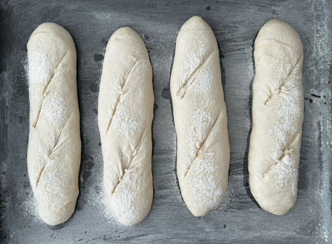 Cómo hacer pan para bocadillos