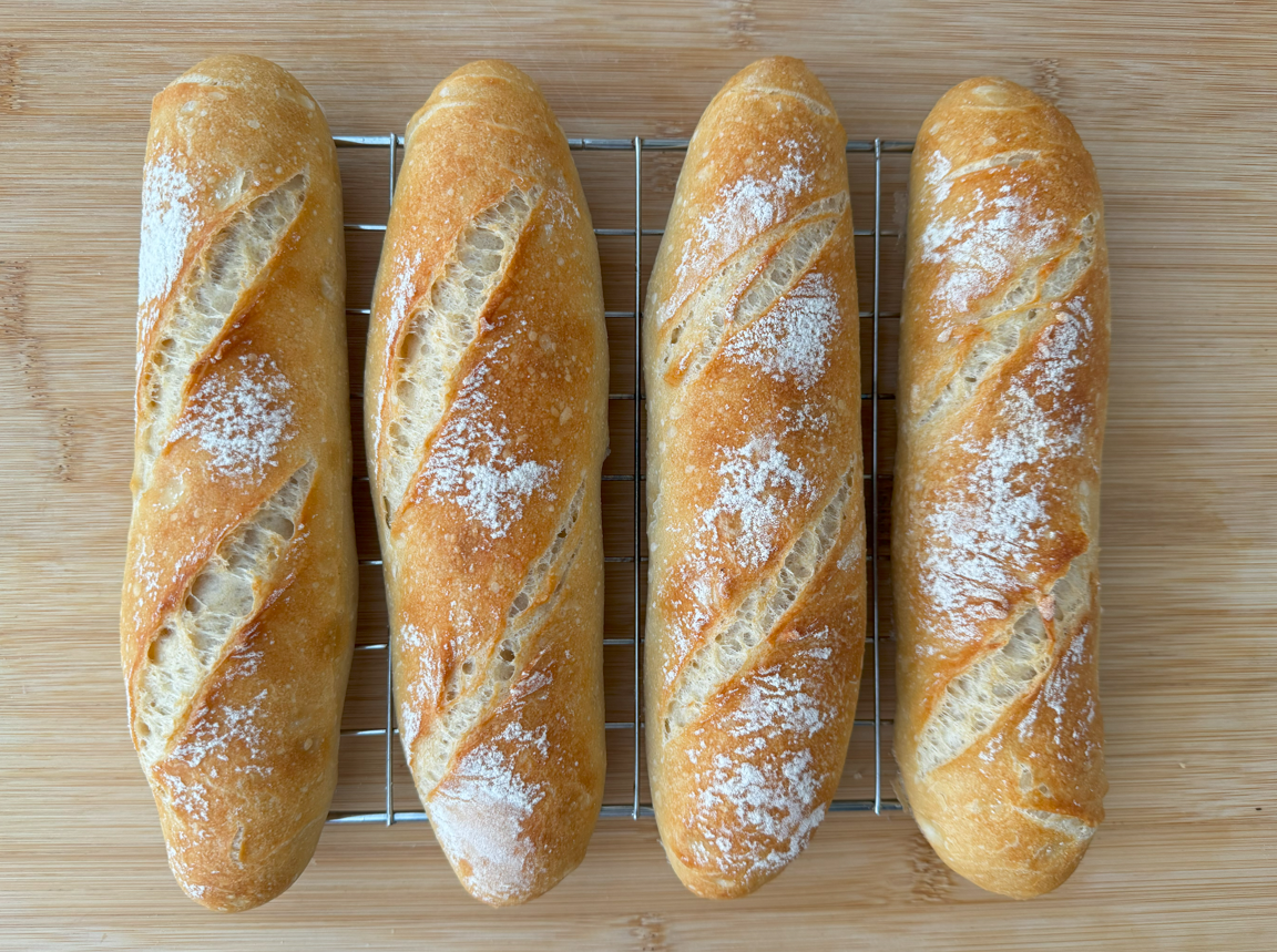 Cómo hacer pan para bocadillos