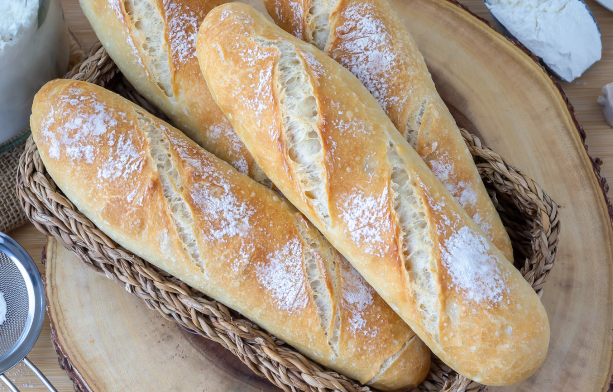 Cómo hacer pan para bocadillos