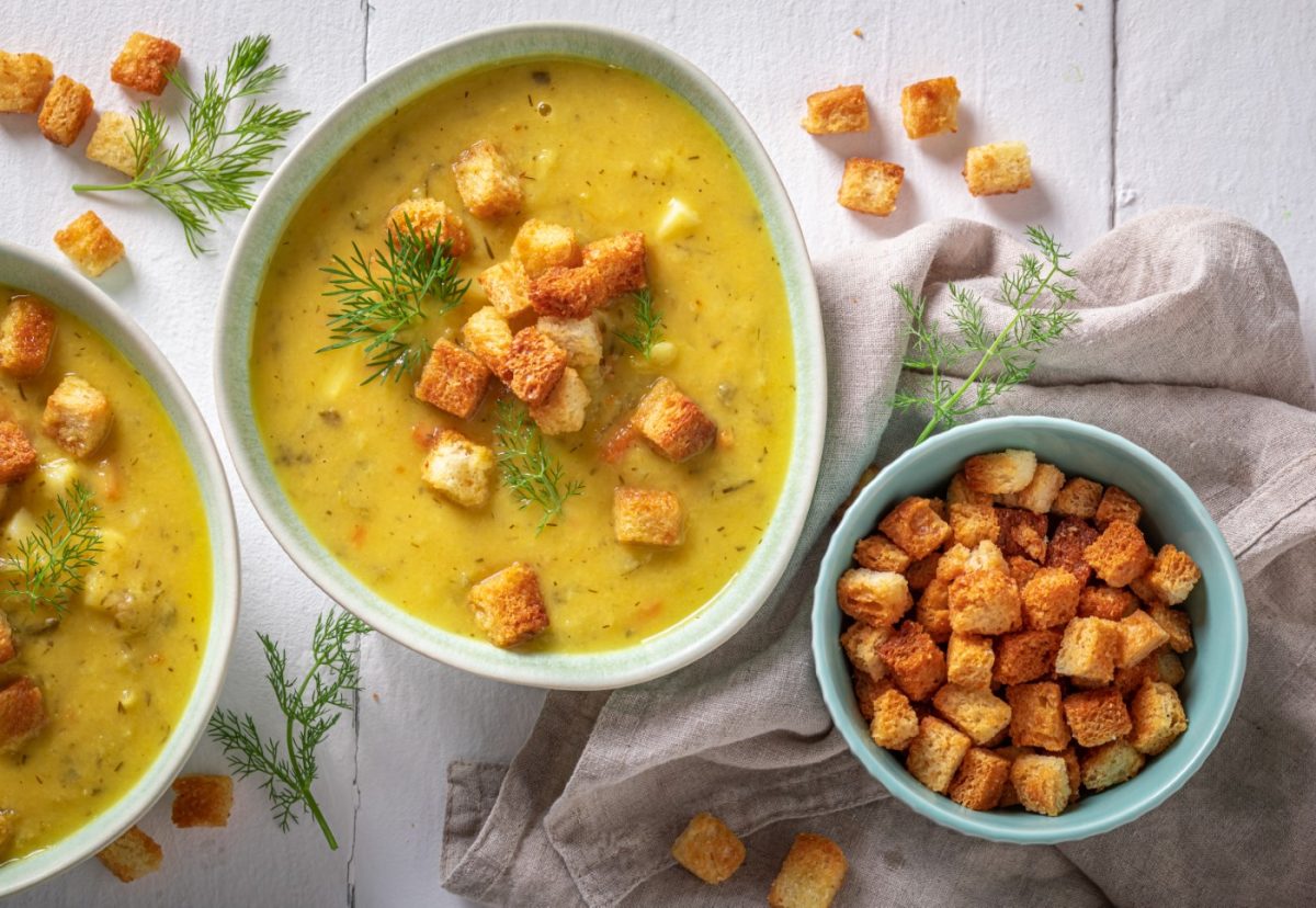 Picatostes caseros o croutons: con sartén, horno o freidora de aire