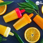 Polos de naranja. Un helado fácil y express