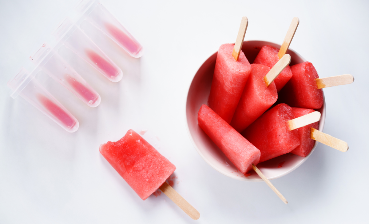 Polos de sandía. Un helado casero y delicioso