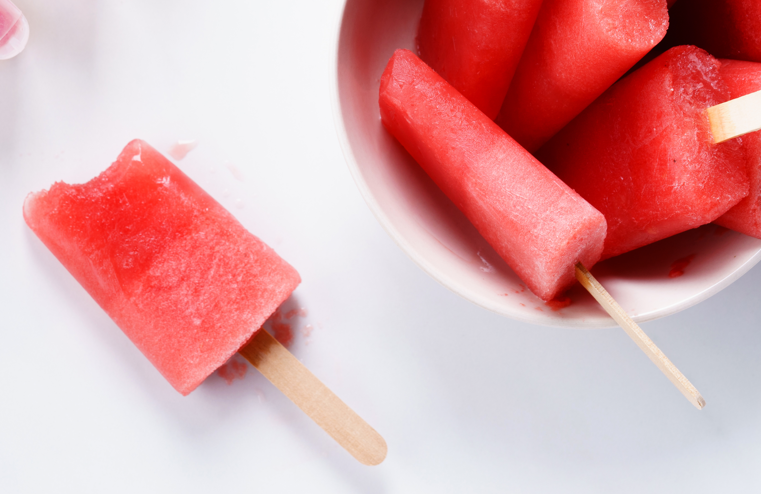 Polos de sandía. Un helado casero y delicioso