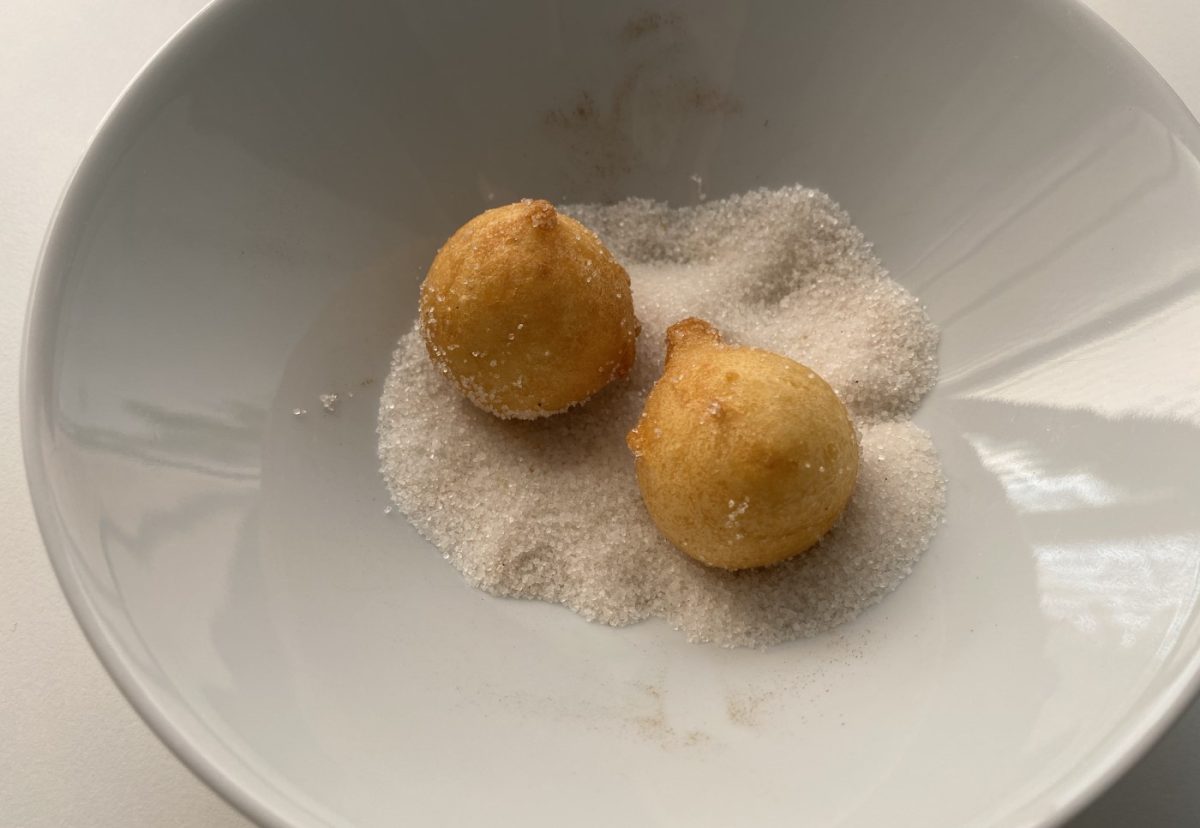 Quarkinis o buñuelos de queso crema. Un dulce de Carnaval