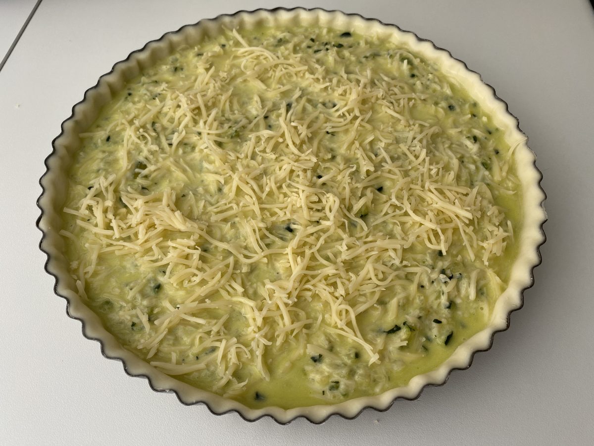 Quiche de calabacín. Receta ideal para un almuerzo ligero
