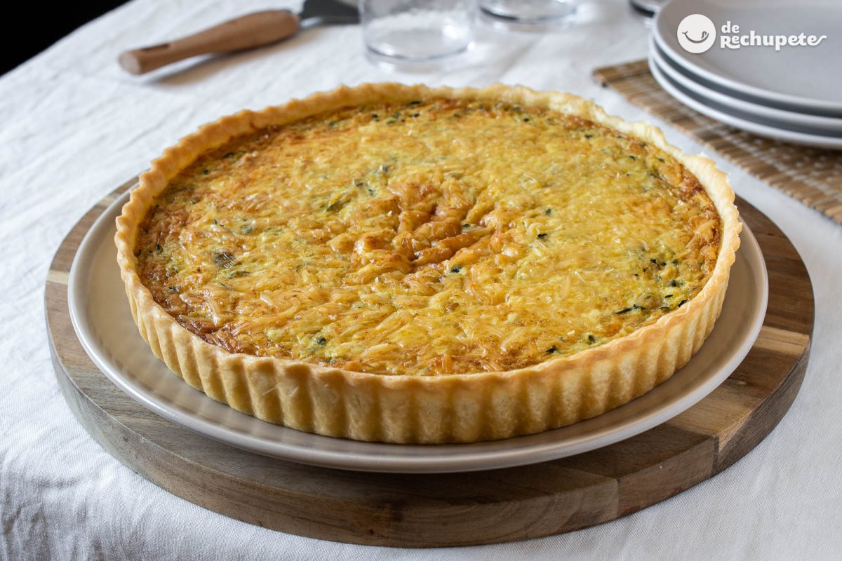 Quiche de calabacín. Receta ideal para un almuerzo ligero