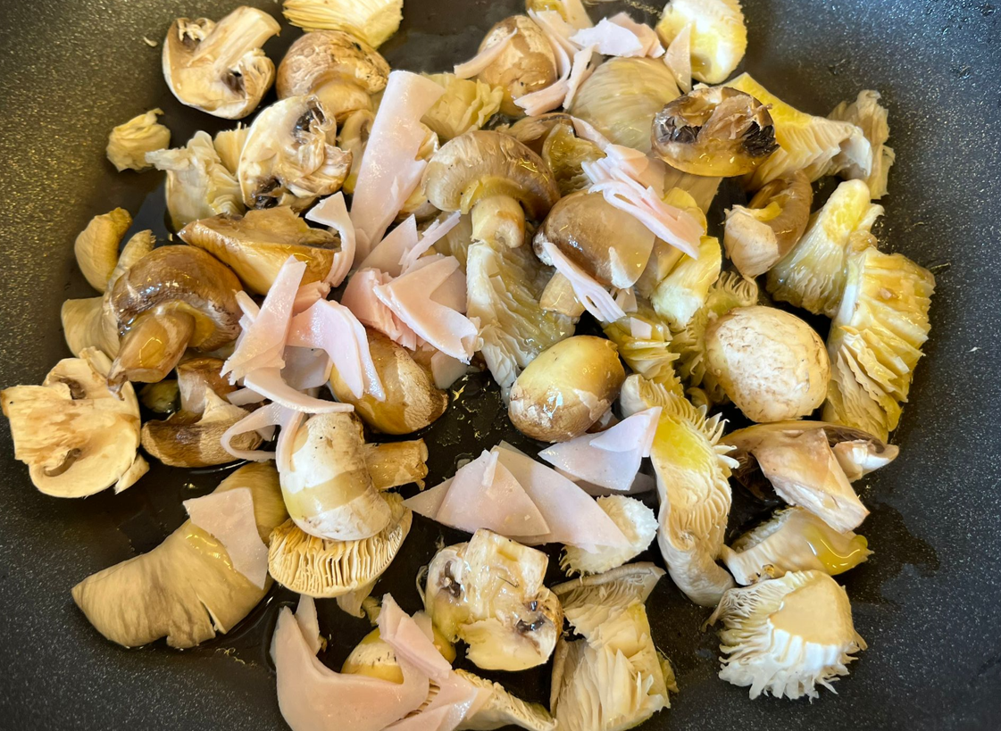 Revuelto de setas. Receta fácil, saludable y súper rica