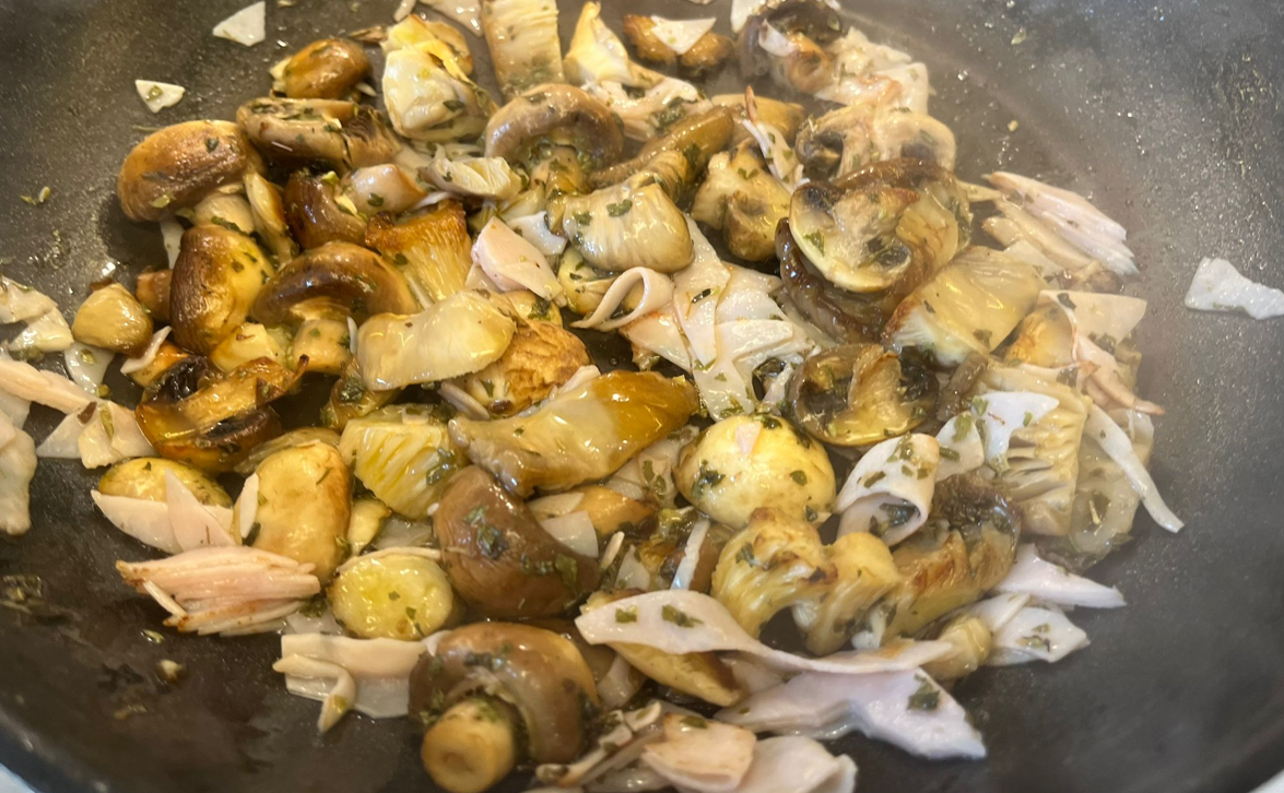 Revuelto de setas. Receta fácil, saludable y súper rica