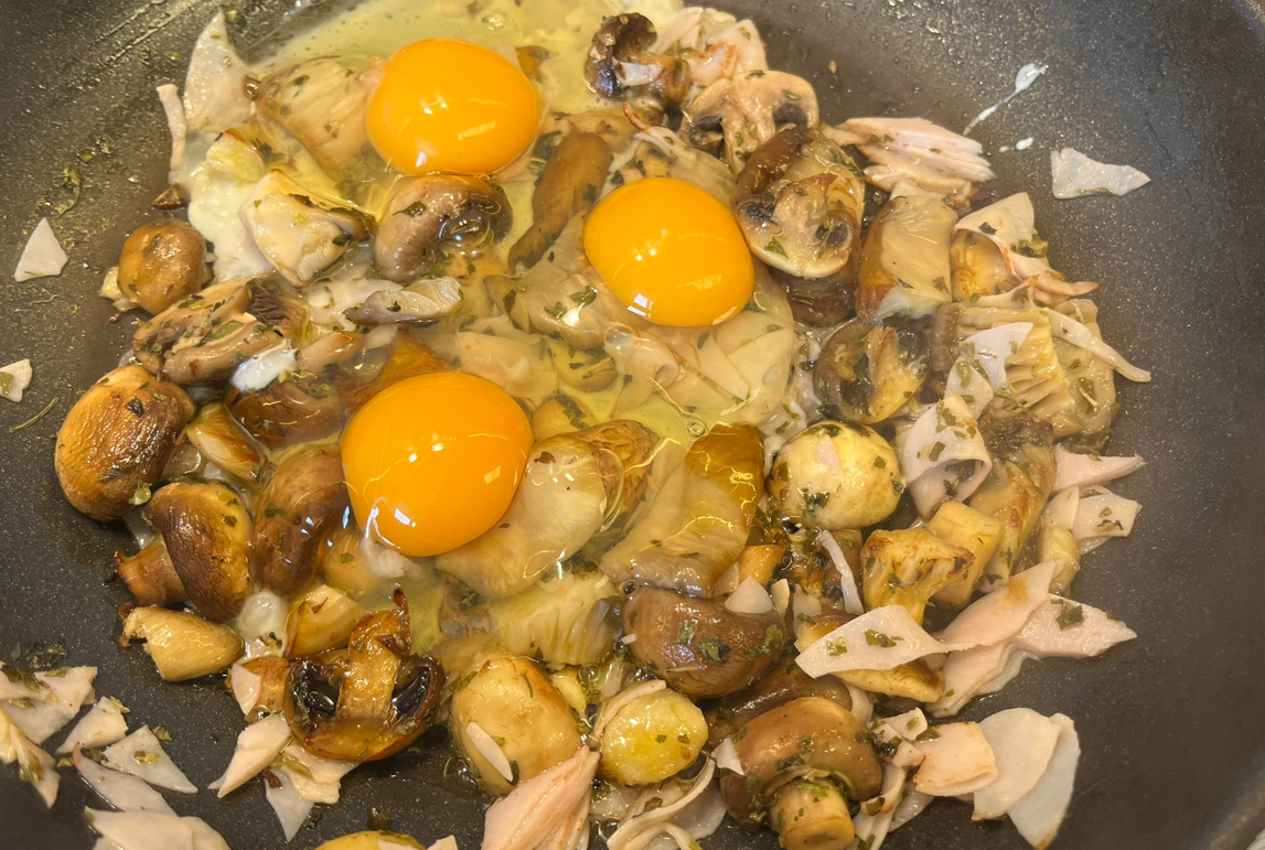 Revuelto de setas. Receta fácil, saludable y súper rica