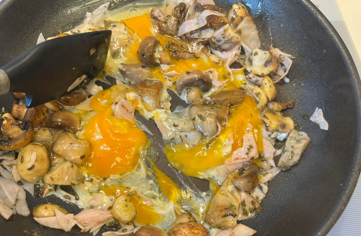 Revuelto de setas. Receta fácil, saludable y súper rica