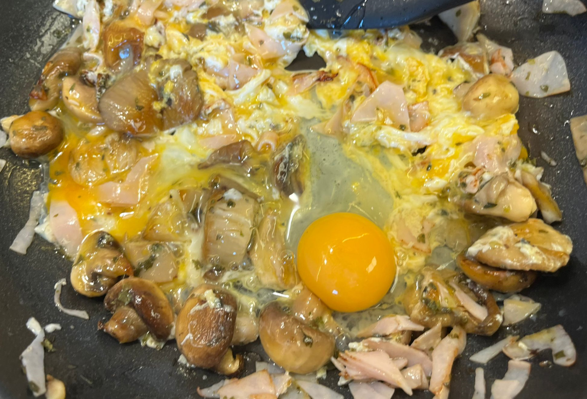 Revuelto de setas. Receta fácil, saludable y súper rica