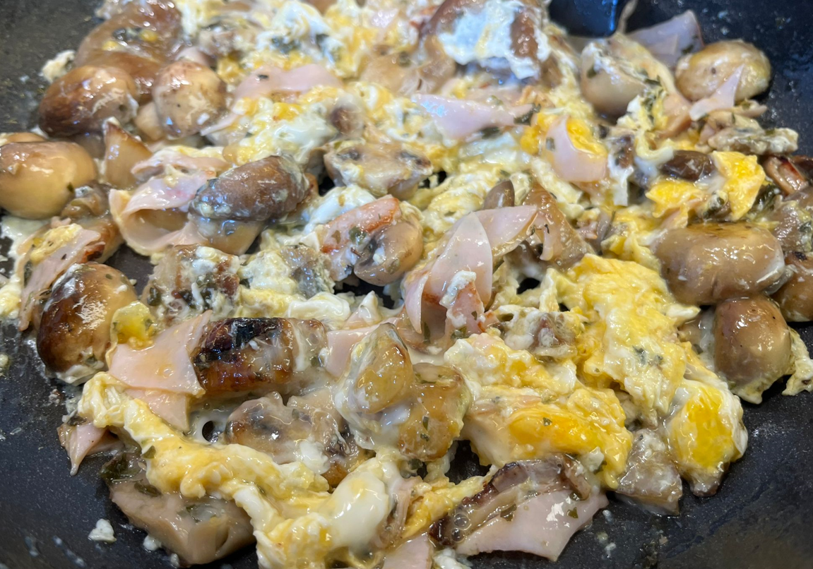 Revuelto de setas. Receta fácil, saludable y súper rica