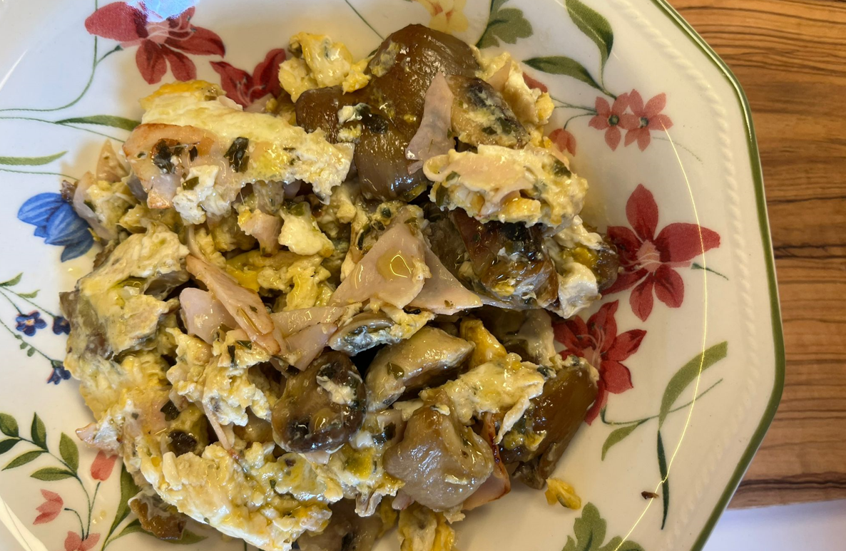 Revuelto de setas. Receta fácil, saludable y súper rica