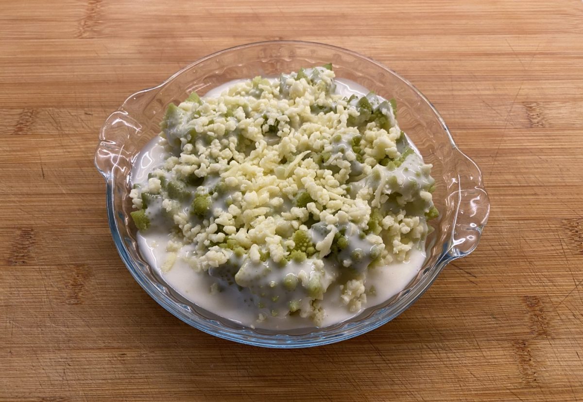 Romanescu con bechamel al horno. Prueba esta irresistible receta