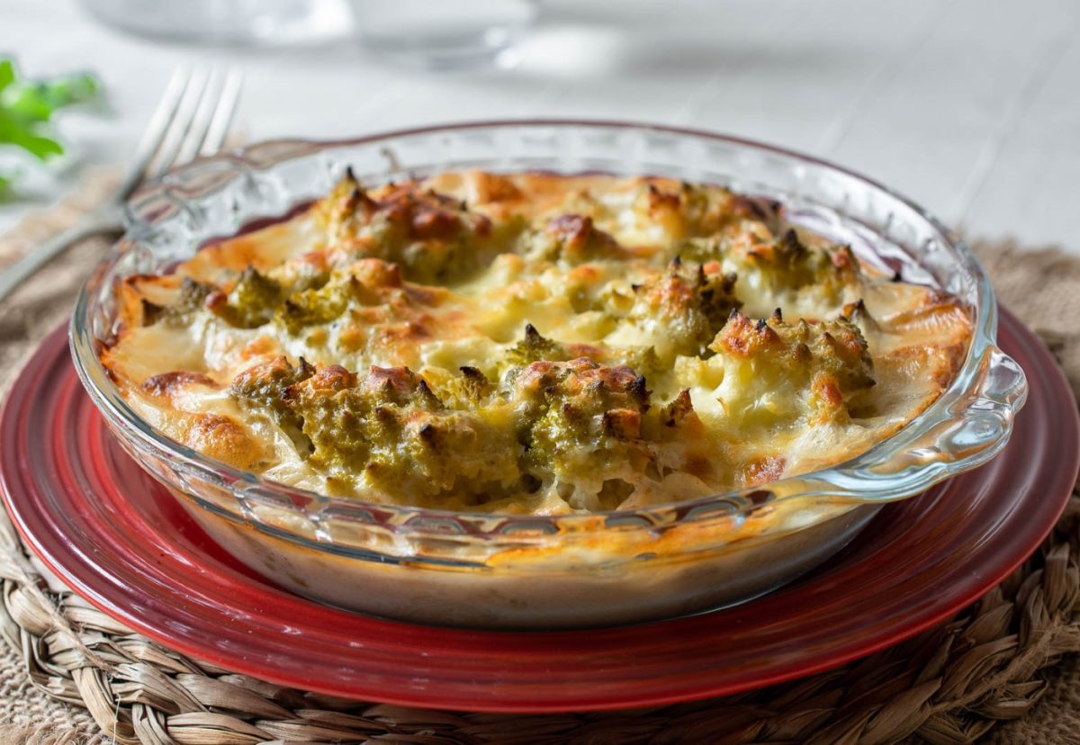 Romanescu con bechamel al horno. Prueba esta irresistible receta