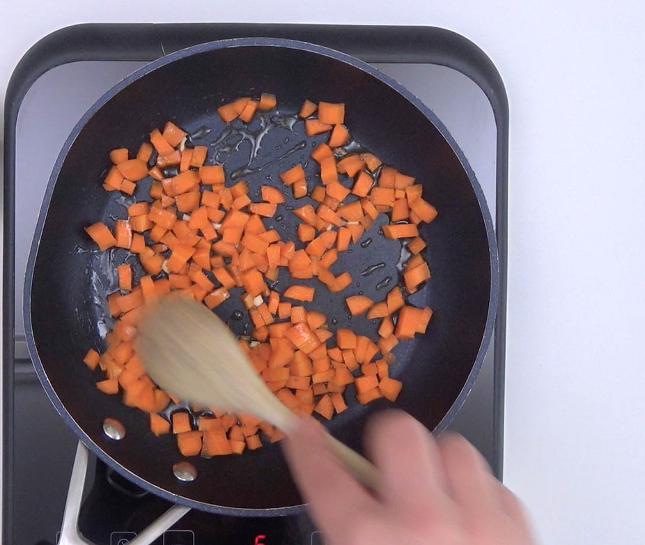 Salteado de verduras con avena al estilo asiático