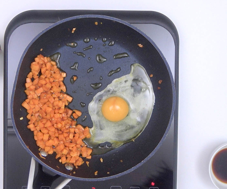 Salteado de verduras con avena al estilo asiático
