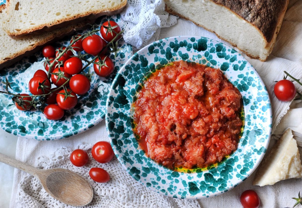 Pappa col pomodoro. La sopa tradicional italiana