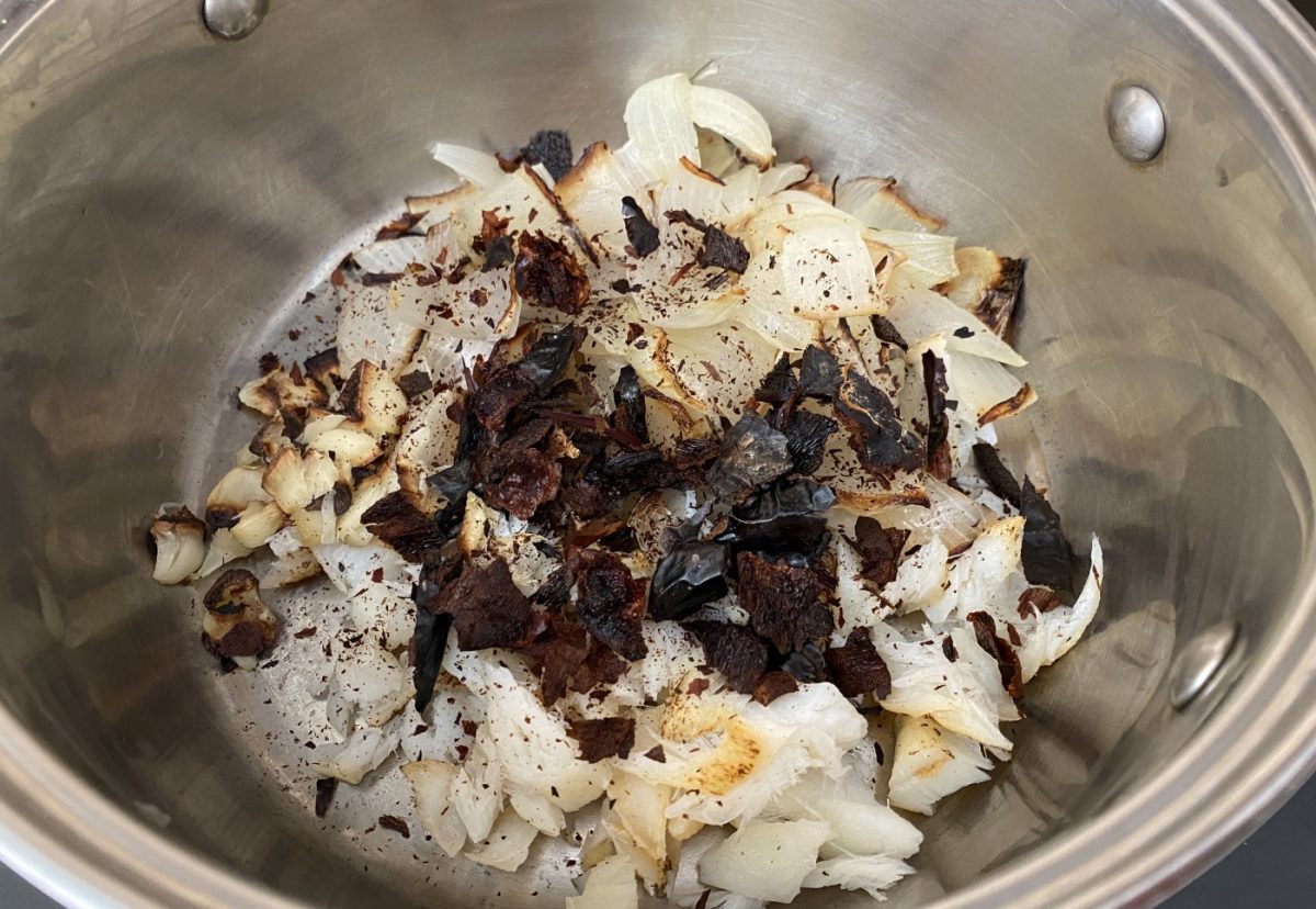 Tiznao manchego con bacalao. Un plato típico en Semana Santa