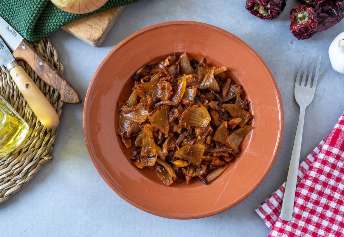 Tiznao manchego con bacalao. Un plato típico en Semana Santa