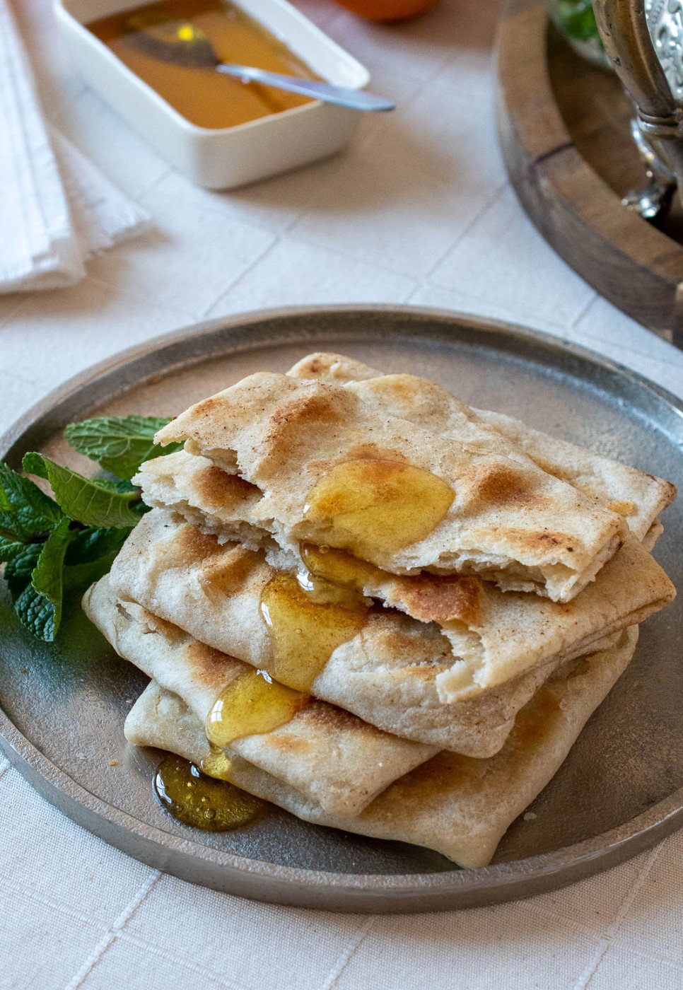 Tortitas árabes o marroquíes Rghaif. Una merienda perfecta